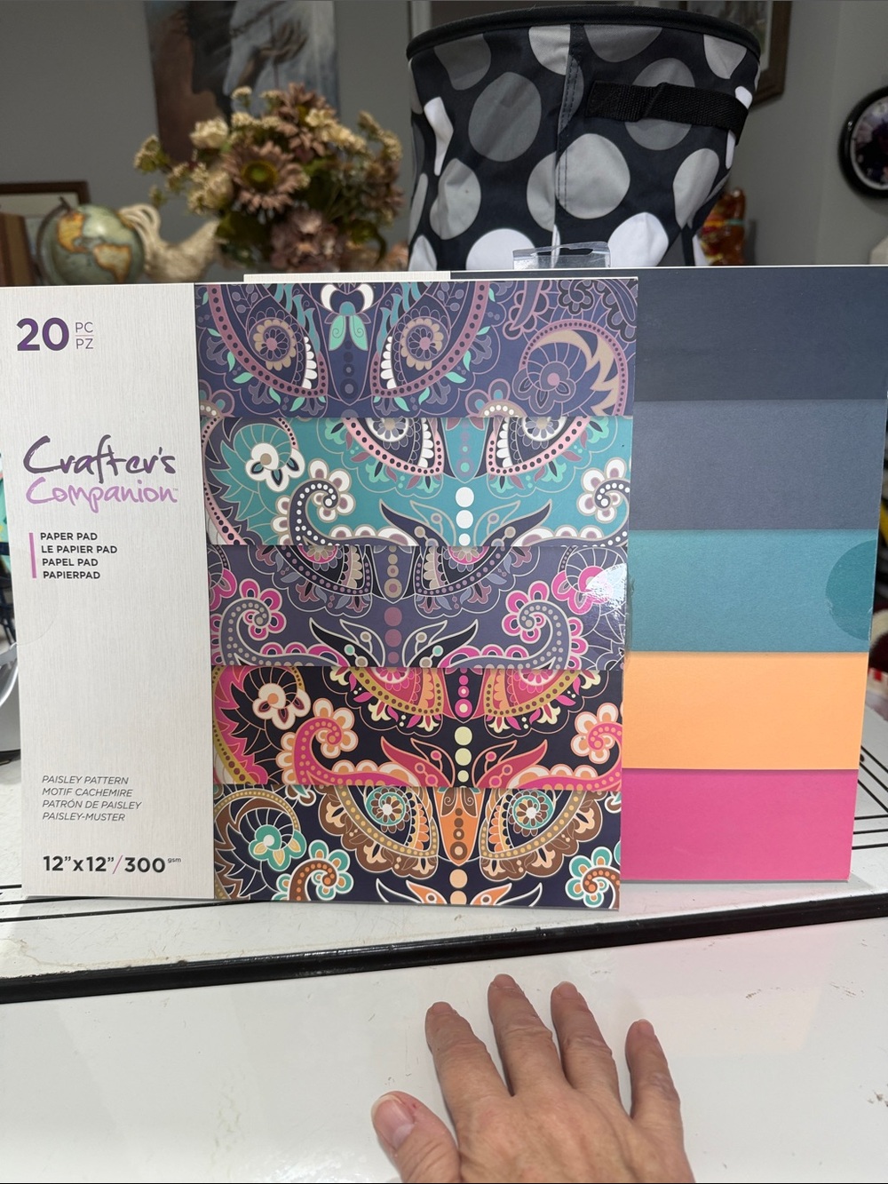 Crafters Companion Paisley Pattern & Paisley Pearl Paper Pads